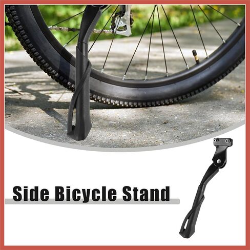 ACROPIX Fit 20-22 Inch Bicycles Adjustable Bicycle Stand with Central 2 Holes Non-Slip Side Stand Kickstand Bicycle for Mountain Bike E-Bike Trekking Car Parts in Saudi Arabia