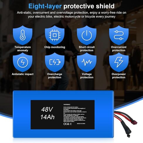 48v 10ah lithium-ion بطارية ebike مع شاحن بطارية ، متوافق مع المحركات ، للدراجات الكهربائية ، الدراجات البخارية ، دراجة ثلاثية ، دراجات الأوساخ الكهربائية 200-750WH in Kuwait