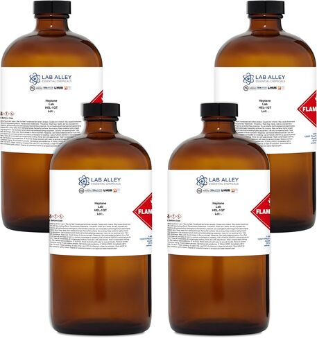 Lab Alley Heptane Lab Grade - مجموع جالون (حزمة من 4 × 1 زجاجات كوارت) in Kuwait