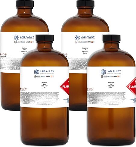 Lab Alley Heptane Lab Grade - مجموع جالون (حزمة من 4 × 1 زجاجات كوارت) in Kuwait
