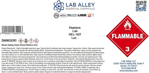 Lab Alley Heptane Lab Grade - مجموع جالون (حزمة من 4 × 1 زجاجات كوارت) in Kuwait