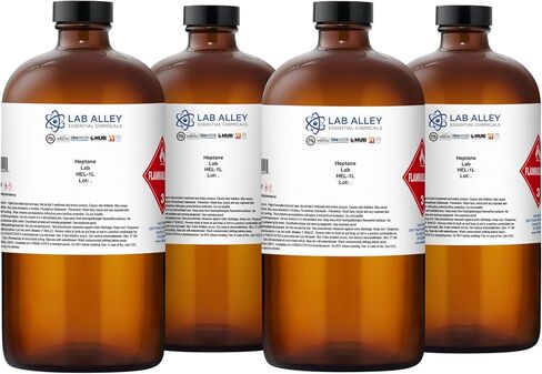 Lab Alley Heptane Lab Grade - مجموع جالون (حزمة من 4 × 1 زجاجات كوارت) in Kuwait