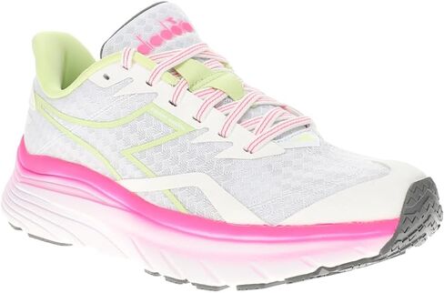 Diadora Womens Equipe Nucleo Runeakers Shoes - Green ، Silver ، White - Size 8 M in Kuwait