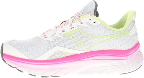Diadora Womens Equipe Nucleo Runeakers Shoes - Green ، Silver ، White - Size 8 M in Kuwait
