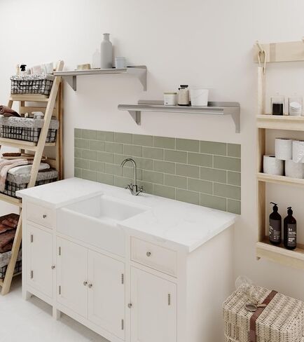 AmGood 8" X 30" Stainless Steel Wall Shelf | Metal Shelving | Garage, Laundry, Storage, Utility Room | Restaurant, Commercial Kitchen | NSF in Kuwait