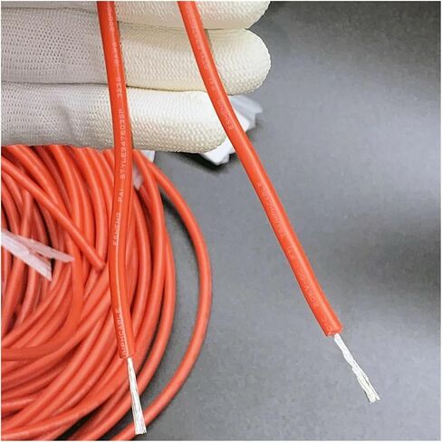 UL (PVC) Wire and Cable Tinned Copper Silicone Wire Cabl 24AWG Wire Insulated Wire 24AWM Stranded Heat-Resistant High Voltage High Temperature Line(Blue) in Saudi Arabia