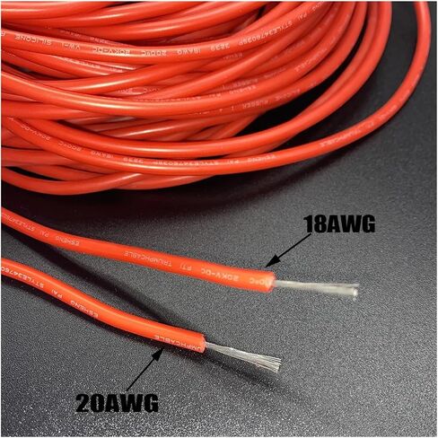 UL (PVC) Wire and Cable Tinned Copper Silicone Wire Cabl 24AWG Wire Insulated Wire 24AWM Stranded Heat-Resistant High Voltage High Temperature Line(Blue) in Saudi Arabia