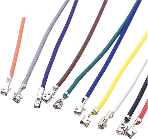 Caarla UL (PVC) السلك والكابلات XH2.54mm سلك الطرفية مزدوجة الرأسين القصب القصب السلك الإلكتروني 100pcs 26awg 24awg 22awg كبل توصيل (أسود ، 100 مم_22 AWG 100pcs) in Saudi Arabia