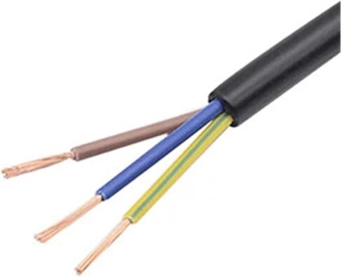 UL (PVC) Wire and Cable Copper Wire Transparent 3 core Sheathed 0.75 Square Copper Core Hanging Wire Lamp Table Lamp Floor Lamp Lighting Accessorie(Transparent) in Saudi Arabia