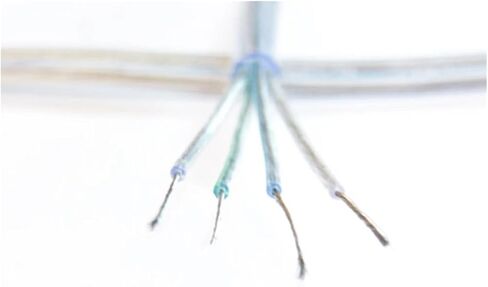UL (PVC) الأسلاك والكابل DIY شفاف متعدد النواة كابل النحاس 4Core قلادة مصباح الكابلات غمد البلاستيك جولة سلك المصباح الكريستالي (OD 6.16 مم 120W) in Saudi Arabia