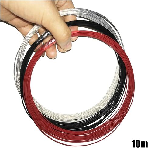 UL (PVC) الأسلاك والكابلات 15AWG PTFE الأسلاك النحاسية المطلية الفضة 19 * 0.32 مم من الأسلاك النحاسية عالية درجة الحرارة كابل سماعة الرأس الكابل 10 Metles (أبيض) in Saudi Arabia