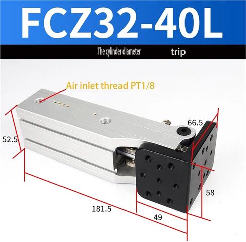 1pcs Pneumatic Side Pose Hinge Turning Cylinder Manipulator Accessories DHRC32-30/DHRC32-30ZB/DHRC32-30LB/FCZ20-20ZB/Z32-40L/Z40-45L(FCZ40-45L) in Saudi Arabia