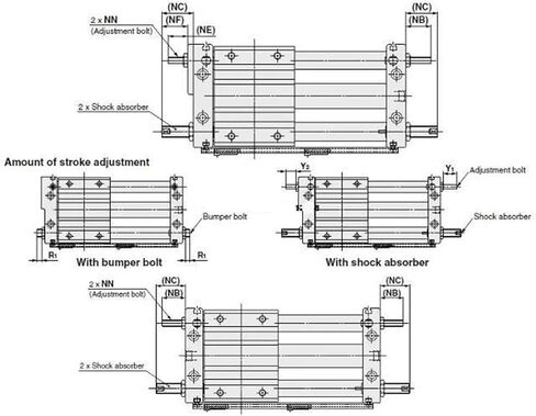 CY1S CY1S40 Storke 100-500mm Magnetic Coupling Rodless Cylinder Pneumatic Cylinder CY1S40-100 CY1S40-200 CY1S40-300 CY1S40-400(Storeke 400mm) in Saudi Arabia
