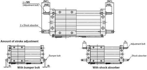 CY1S CY1S40 Storke 100-500mm Magnetic Coupling Rodless Cylinder Pneumatic Cylinder CY1S40-100 CY1S40-200 CY1S40-300 CY1S40-400(Storeke 400mm) in Saudi Arabia
