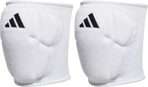 adidas Unisex-Adult 5-Inch Volleyball Kneepads, White/Black, Large in Kuwait
