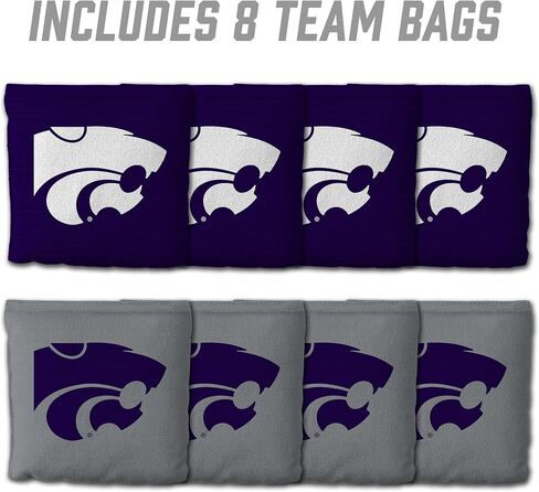 YouTheFan Officially-Licensed NCAA Set of 8 Cornhole Bags - All Weather Dual Sided Slide & Stop - Regulation Size with Carry case in Saudi Arabia