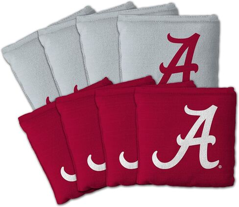 YouTheFan Officially-Licensed NCAA Set of 8 Cornhole Bags - All Weather Dual Sided Slide & Stop - Regulation Size with Carry case in Saudi Arabia