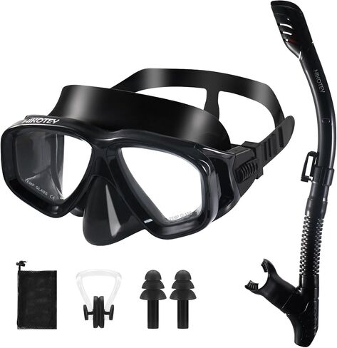 Snorkeling Set for Adults, Full Dry Snorkeling Mask Set for Adults, Anti-Fog Protection, Unisex,HD Panoramic View in Saudi Arabia