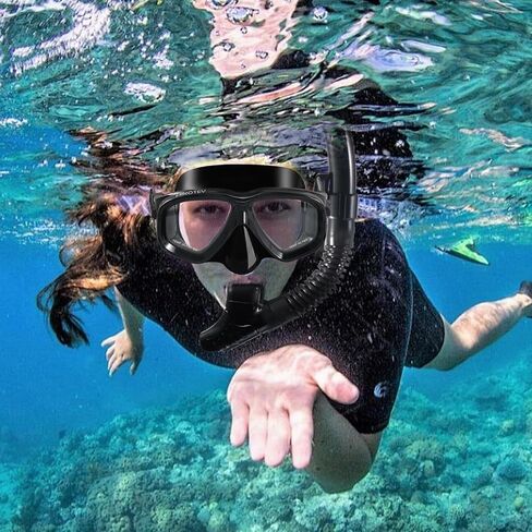 Snorkeling Set for Adults, Full Dry Snorkeling Mask Set for Adults, Anti-Fog Protection, Unisex,HD Panoramic View in Saudi Arabia