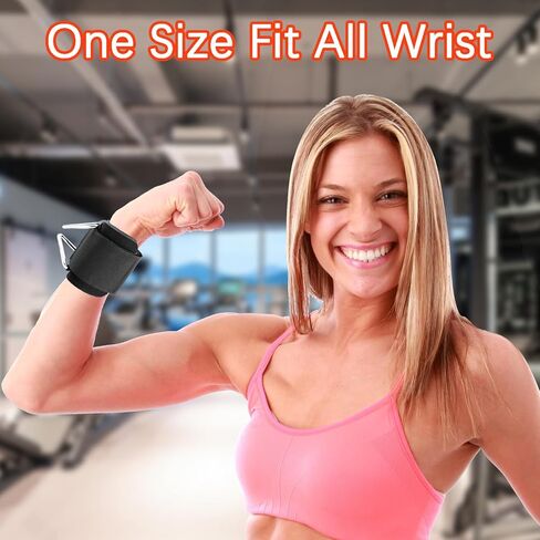 2Pack معصم الأصفاد لآلة الكابلات ، حشوة النيوبرين القابلة للتعديل ، مقاس واحد مناسب in Kuwait