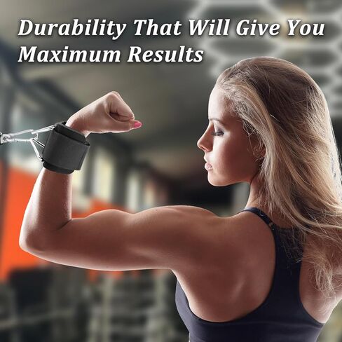 2Pack معصم الأصفاد لآلة الكابلات ، حشوة النيوبرين القابلة للتعديل ، مقاس واحد مناسب in Kuwait