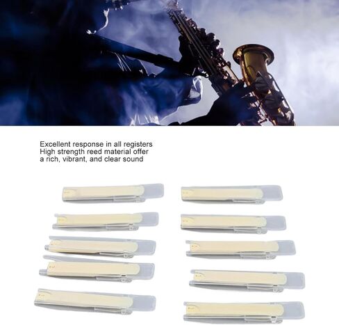 Tenor Soprano Saxophone Reeds استجابة صوت مستقرة التقليدية ، للموسيقى الكلاسيكية والموسيقى الجاز ، مصنوعة من مواد عالية القوة (قوة 3.0 in Kuwait