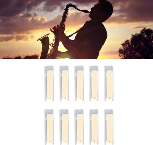 Tenor Soprano Saxophone Reeds استجابة صوت مستقرة التقليدية ، للموسيقى الكلاسيكية والموسيقى الجاز ، مصنوعة من مواد عالية القوة (قوة 2.5) in Saudi Arabia