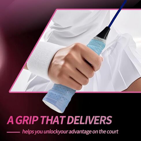 6 Pack Tennis & Pickleball Overgrip Tape - Gradient Color Cushioned Grip | Non-Slip Sweat Absorbent Handle Wrap for Rackets & Paddles（Please Remove The Plastic Film on The Surface Before use） in Saudi Arabia