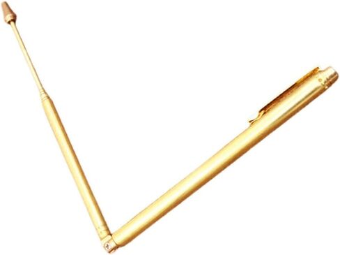 Professional Copper Dowsing Rods Metal Detecting Kit with Pendulum for Water Source Finder Treasure Hunting Tool Copper 22 Inch Length Adjustable L-Shape Design(4PCS) in Kuwait