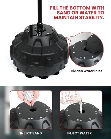 Stable 360° Rotating Boxing Trainer - Adjustable Reflex Ball & Punching Bag Set with Non-Slip Base for Home Gym (Red) in Saudi Arabia