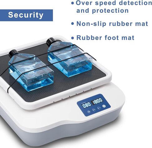 Shaker Digital Orbital Shaker 40-200 دورة في الدقيقة ، دوران معمل مع مؤقت (1min-19H59min) والوضع المستمر ، منصة 268x268mm ، شاشة LCD للخلط السائل والتأرجح in Saudi Arabia