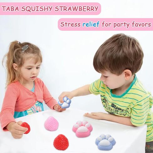 Taba Fidget Squeeze Toys 4pcs - ألعاب تخفيف الإجهاد فائقة الظهر للأطفال البالغين ، ألعاب Kawaii Cookies الحسية مع تصميم لطيف ، حفلات الإغاثة القلق تفضل الهدايا للفتيات والفتيان in Kuwait