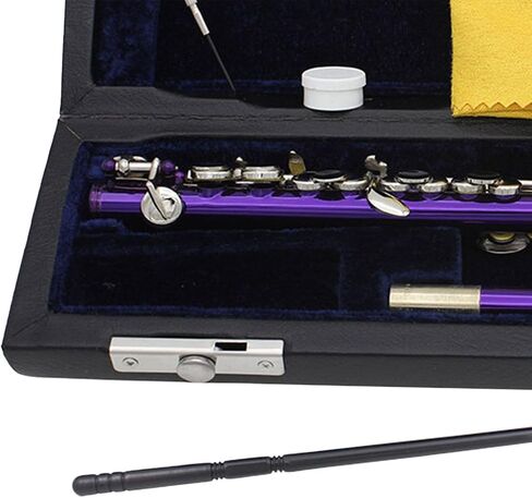 C Key Piccolo Lightweight Easy to Play Woodwind Instrument 16 Hole Flute for Stage Performance Practice Classroom Beginner, Silver in Saudi Arabia