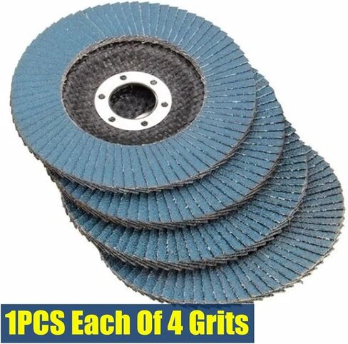 5pcs Flap Disc 115/125mm Sanding Disc Abrasive pad 40/60/80/120 Grit Grinding Wheels for Angle Grinder Metal Polishing(5pcs P120 Flap Disc,5Inch 125MM) in Saudi Arabia