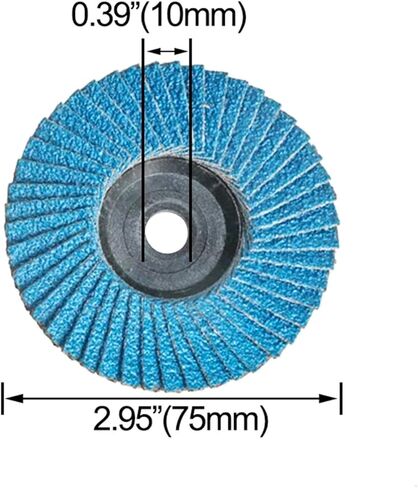 flap1p1pc/3pc/10pc أقراص رفرف 75 مم 75 مم 3 "أقراص رمل 80 عجلات طحن الحصن قطع الخشب لطاحونة الزاوية (أحمر ، 10pc_50mm) in Saudi Arabia