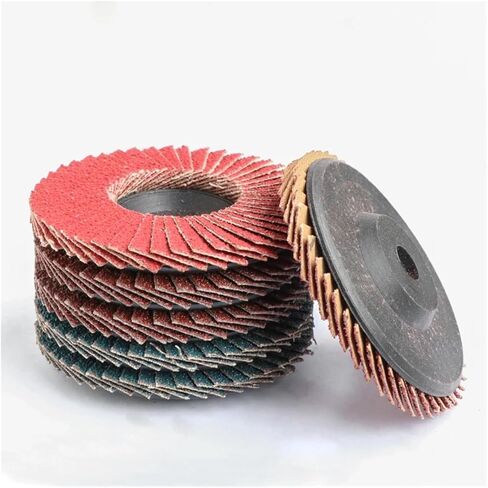 flap1p1pc/3pc/10pc أقراص رفرف 75 مم 75 مم 3 "أقراص رمل 80 عجلات طحن الحصن قطع الخشب لطاحونة الزاوية (أحمر ، 10pc_50mm) in Saudi Arabia