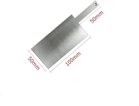 1pc Metal Electrode Plate with Handle - 1mm Thick for Electrochemical Electrolysis Experiments(Stainless Steel Plate 100x100mm) in Saudi Arabia