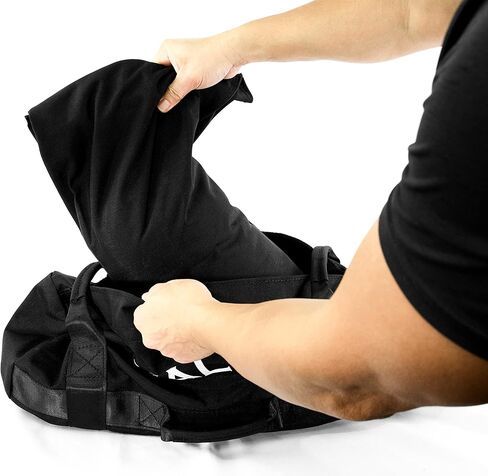 Valor Fitness تمرين الرمال - ملء الذات مزج - مقبض قبضة الدهون - فينيل شاق - مضاعفات مزدوجة السوستة المقوى - تكييف قوة الصالة الرياضية - الوزن القصوى 50 رطلاً in Kuwait