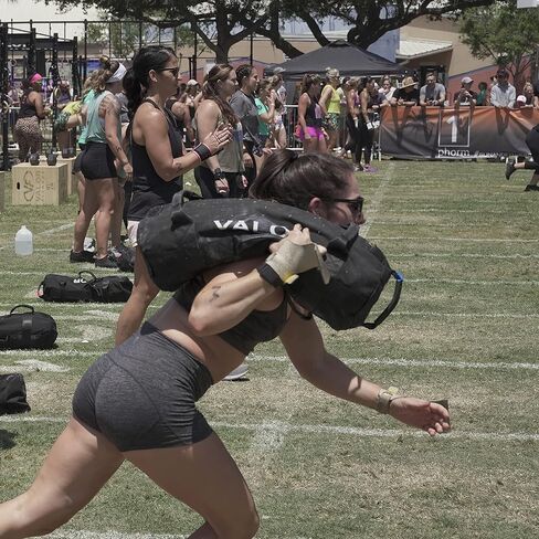 Valor Fitness تمرين الرمال - ملء الذات مزج - مقبض قبضة الدهون - فينيل شاق - مضاعفات مزدوجة السوستة المقوى - تكييف قوة الصالة الرياضية - الوزن القصوى 50 رطلاً in Kuwait