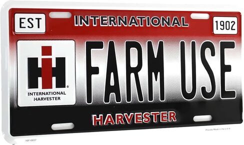 International Harvester Farm Use Embossed Metal Decorative Plate 16208 in Saudi Arabia