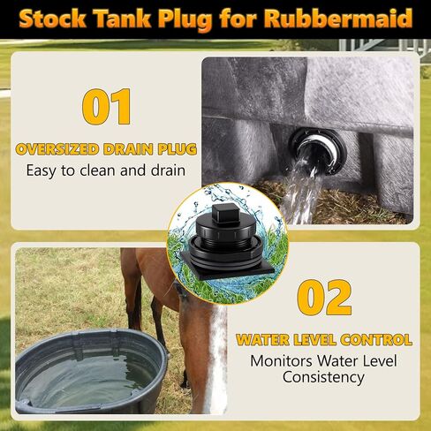 2 عبوة خزان الخزان قابس ملاءمة لربط Rubbermaid التجاري 50 70 100 150 300 جالون خزانات الأسهم ، قابس خزان الأسهم ملاءمة لخزان الأسهم Rubbermaid خمس سنوات بديلة مجانية in Saudi Arabia