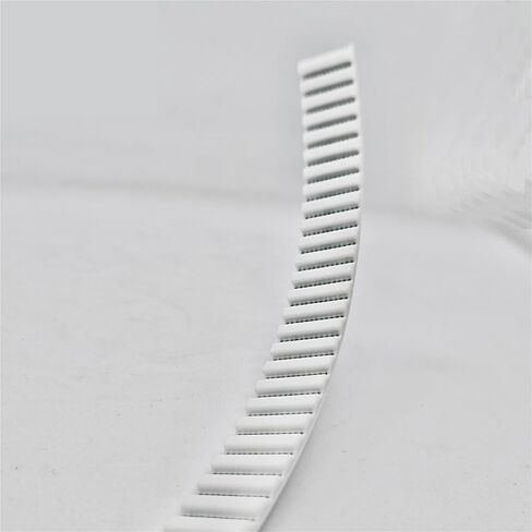 1pcs AT5 PU مع CORE الصلب المتزامن المضاد للملابس يعزز عرض الحزام المفتوح 10/12/15/16/20/22/30/40 مم حزام توقيت أبيض (20 م ، 20 م) in Saudi Arabia