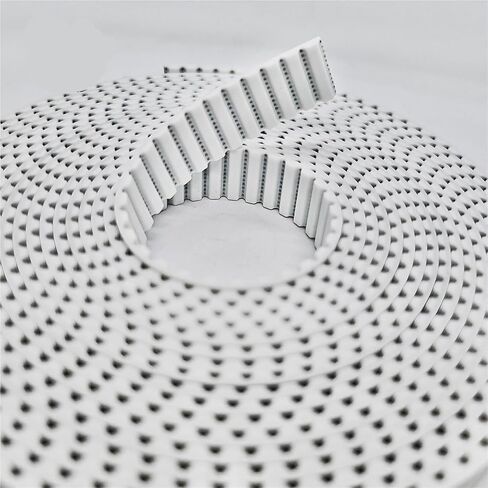 1pcs AT5 PU مع CORE الصلب المتزامن المضاد للملابس يعزز عرض الحزام المفتوح 10/12/15/16/20/22/30/40 مم حزام توقيت أبيض (20 م ، 20 م) in Saudi Arabia