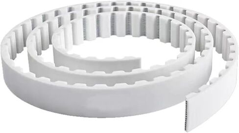 S5M PU Open Belt Three Colors Width: 10/15/20/25/30/40mm Timing Polyurethane Transmission Belt for 3DPrinters Etc(5meter,White_25MM) in Saudi Arabia