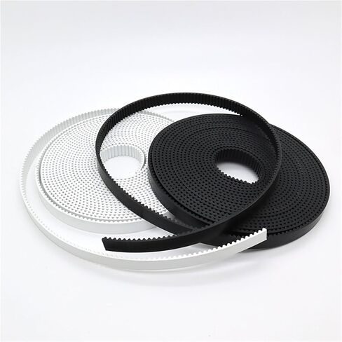 2GT BELT PU مع عرض GT2 CORE الصلب 5 6 9 10 15 30 مم من الصلب البولي يوريثان PU 2M (20 مترًا ، PU-WHITE_6MM) in Saudi Arabia