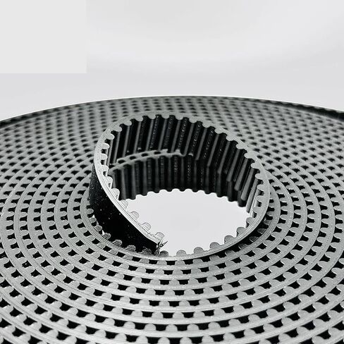 HTD8M PU with Steel Core Synchronous Anti-wear Reinforce Open Belt Width 15/20/25/30/40/50/60mm 8M HTD Timing Belt(2m,White PU_15MM) in Saudi Arabia