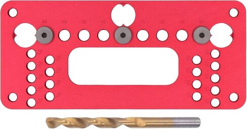 DIY Woodworking Punch Hole Locator Set for Cabinet Door Handle Installation - Aluminum Alloy Hole Pitch Jig - Precision Drilling Aid for Wardrobe Cabinet in Saudi Arabia