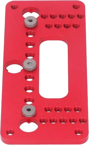 DIY Woodworking Punch Hole Locator Set for Cabinet Door Handle Installation - Aluminum Alloy Hole Pitch Jig - Precision Drilling Aid for Wardrobe Cabinet in Saudi Arabia