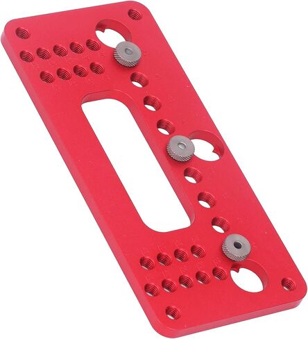 DIY Woodworking Punch Hole Locator Set for Cabinet Door Handle Installation - Aluminum Alloy Hole Pitch Jig - Precision Drilling Aid for Wardrobe Cabinet in Saudi Arabia