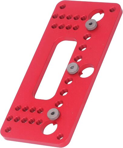 DIY Woodworking Punch Hole Locator Set for Cabinet Door Handle Installation - Aluminum Alloy Hole Pitch Jig - Precision Drilling Aid for Wardrobe Cabinet in Saudi Arabia